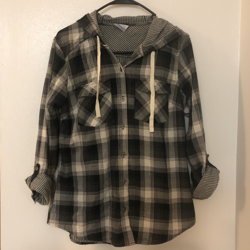 Women's time two hooded long sleeve shirt